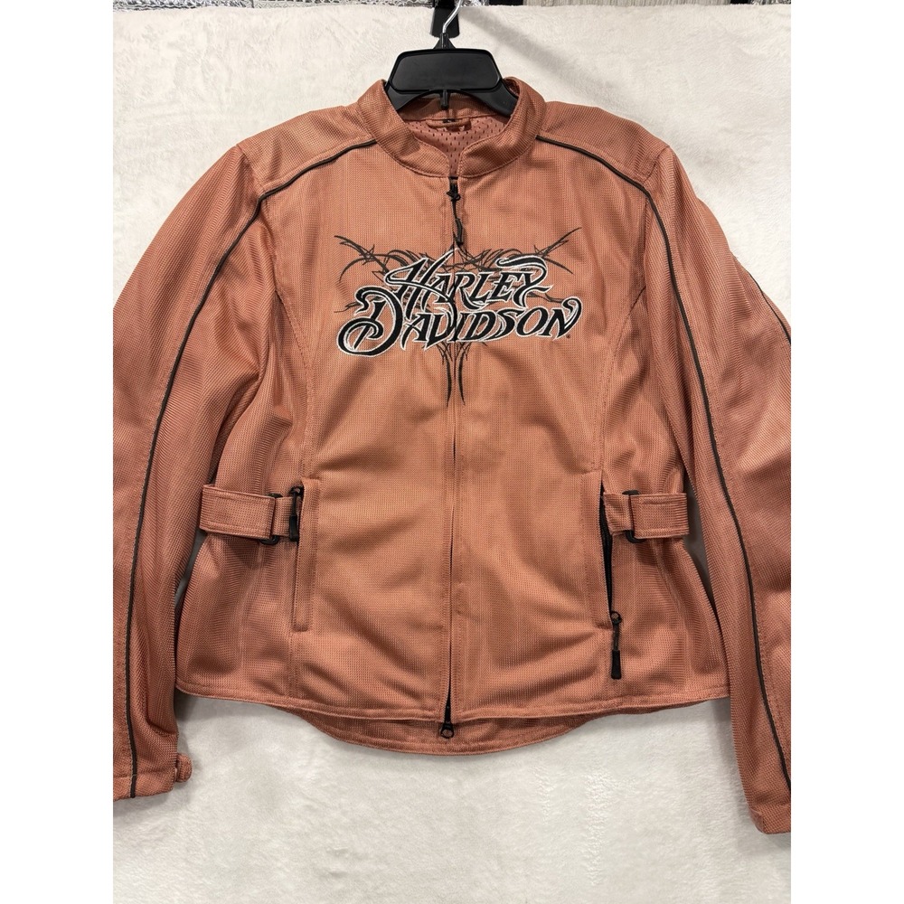 Women's Vintage Harley Davidson Embroidered RIDING Jacket Sz Large